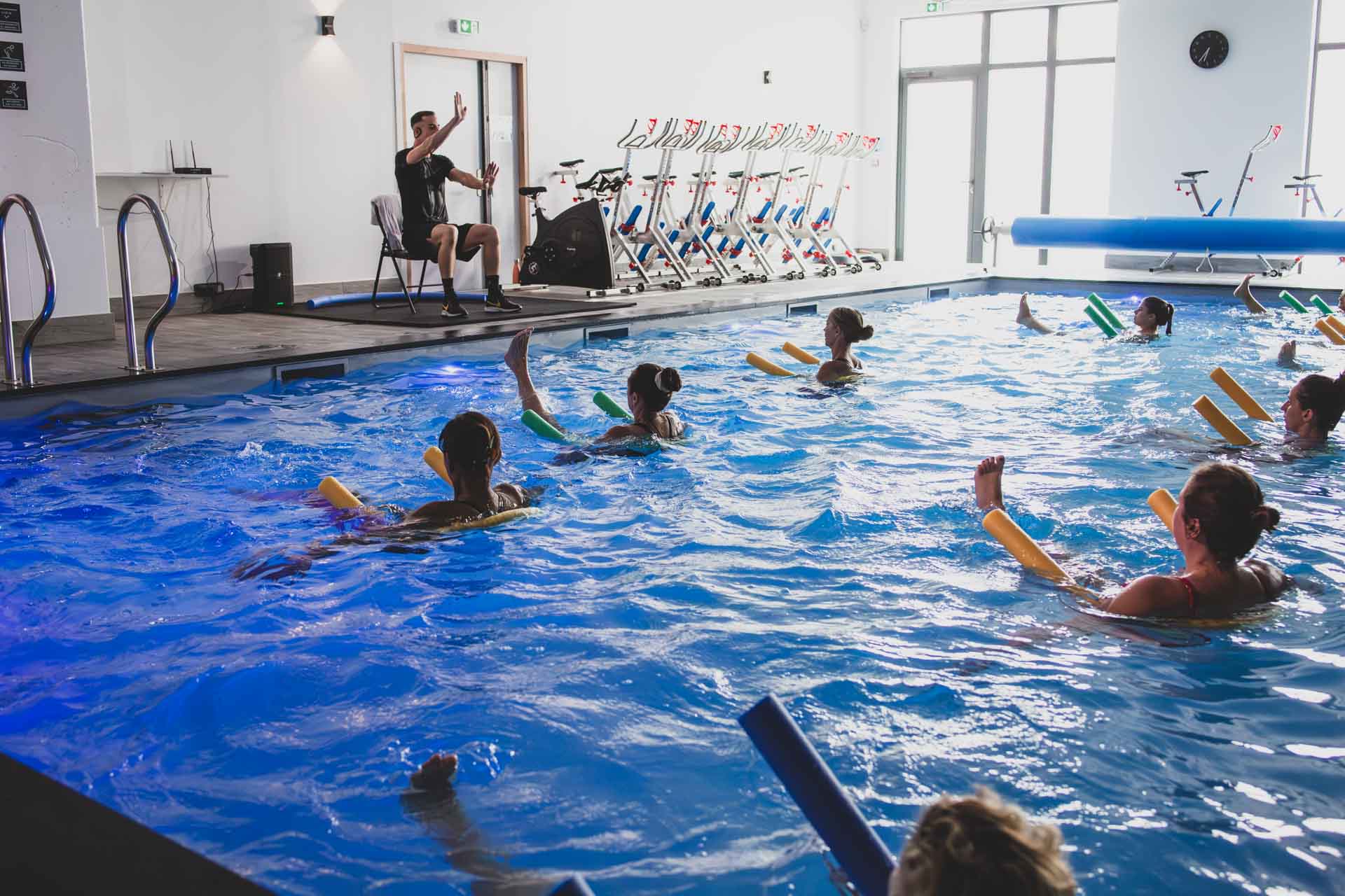 Les cours d'aquatonus à la piscine d'Eudaimonia à Carquefou